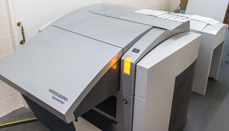 Heidelberg platemaker, chemical free printing UK