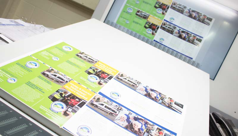 Digitally controlled litho printing, long run leaflets