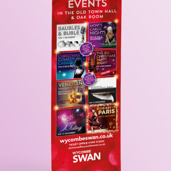 Christmas events promotion large format printing