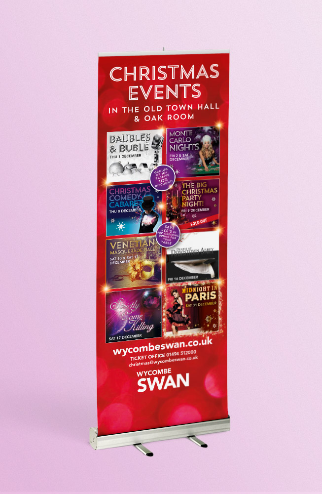 Christmas events promotion large format printing