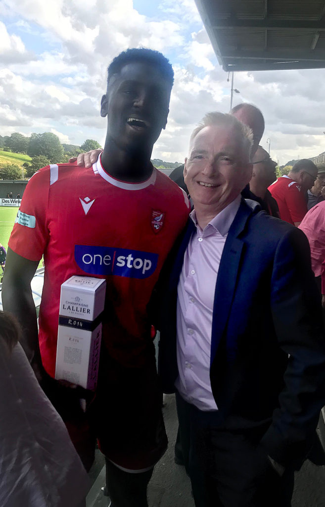 John Easby with Isaac Assenso on match day @SAFC